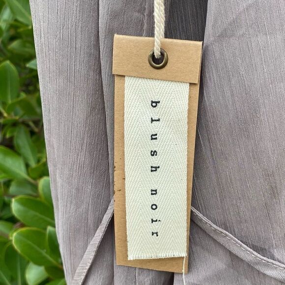 đBlush NoirâBeige Dressâw/âcolorfulâfloralâstraps.âSzâLargeâNWT! - Picture 5 of 9